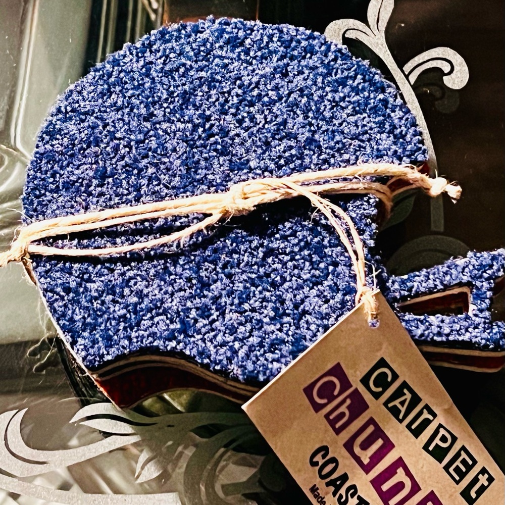 💥Chunky Blue/Orange Carpet Coasters💥
